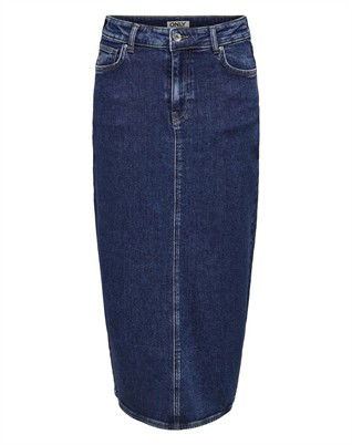 Milla Midi Denim Nederdel